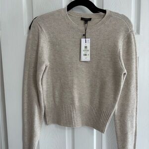 Dynamite Neutral Bodycon Crewneck Sweater